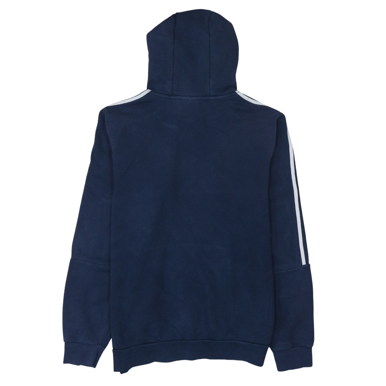 Adidas Men's Blue Pullover Hoodie L Logo Fleece Sportswear