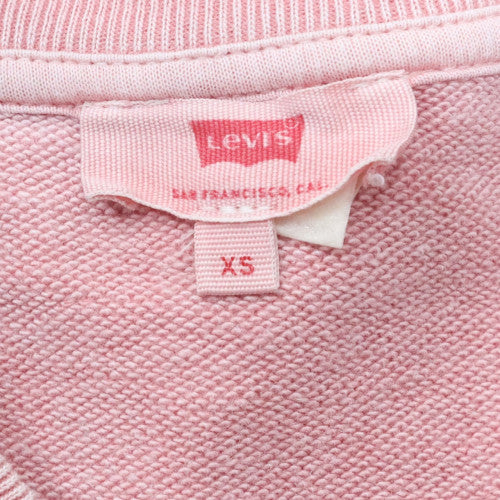 Levi's Women's Pink XS Pullover Crew Neck Sweatshirt Classic Fit