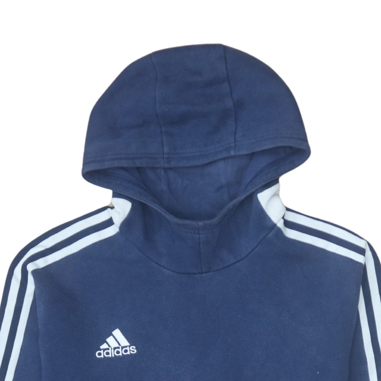 Adidas Men's Blue Pullover Hoodie Size L Fleece Sportswear
