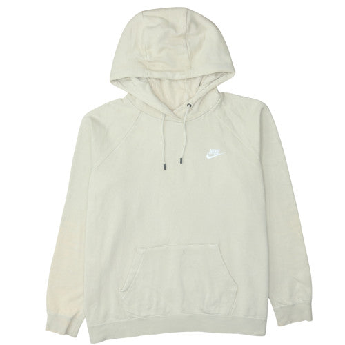 Nike Men’s Beige Pullover Hoodie XL Fleece Regular Fit