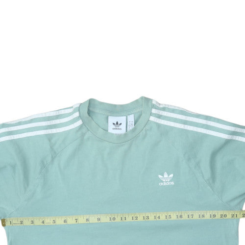 Adidas Women Mint Green Long Sleeve Crew Neck Pullover Sweatshirt L