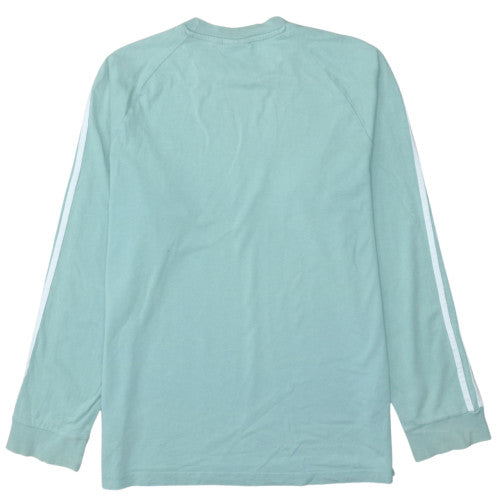 Adidas Women Mint Green Long Sleeve Crew Neck Pullover Sweatshirt L