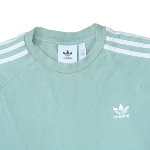 Adidas Women Mint Green Long Sleeve Crew Neck Pullover Sweatshirt L