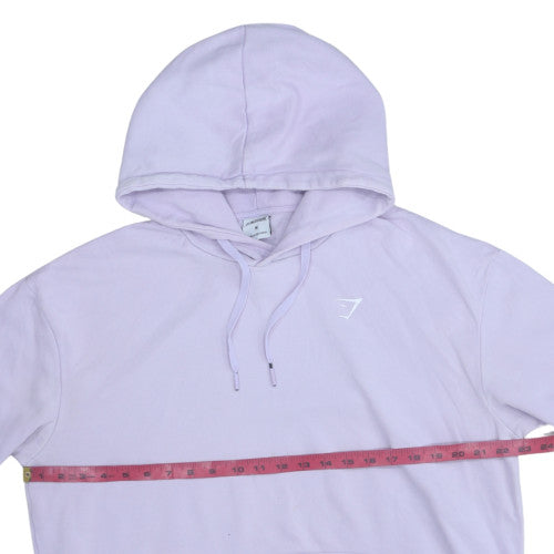 Gymshark Womens Lilac Pullover Hoodie Size M Cotton Blend