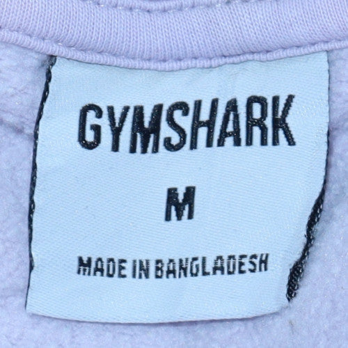 Gymshark Womens Lilac Pullover Hoodie Size M Cotton Blend