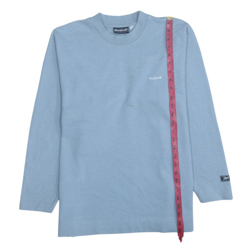 Reebok Men's Blue Pullover Sweatshirt L Crew Neck Fleece