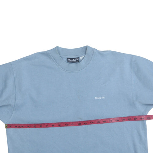 Reebok Men's Blue Pullover Sweatshirt L Crew Neck Fleece