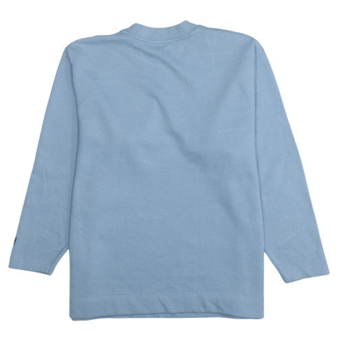 Reebok Men's Blue Pullover Sweatshirt L Crew Neck Fleece