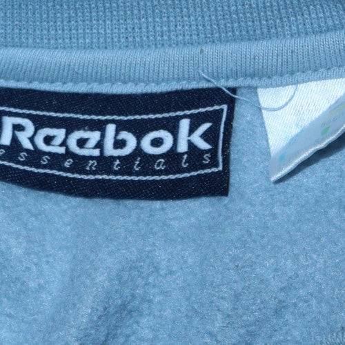 Reebok Men's Blue Pullover Sweatshirt L Crew Neck Fleece