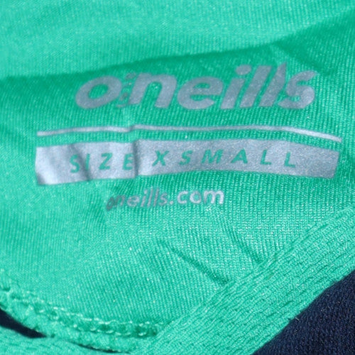 O'Neills Men's Blue & Green Pullover Hoodie XS Fleece Logo
