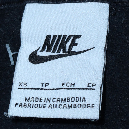 Nike Men's Black XS Pullover Hoodie Fleece Sportswear