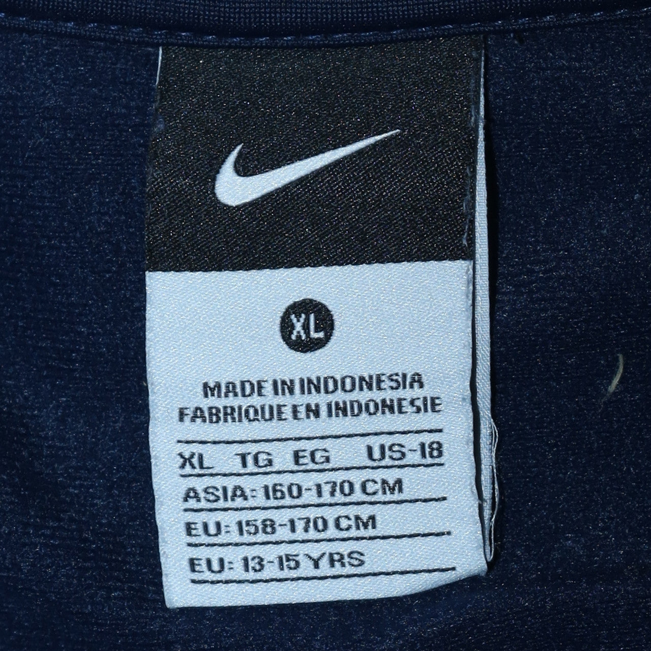 Nike Boys Navy Blue Full Zip Sweatshirt XL Teens