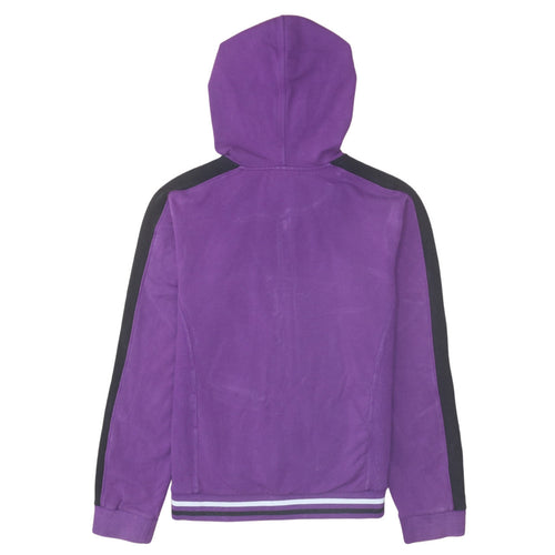 Ellesse Women Purple Zip Hoodie Jacket Size M Cotton Blend