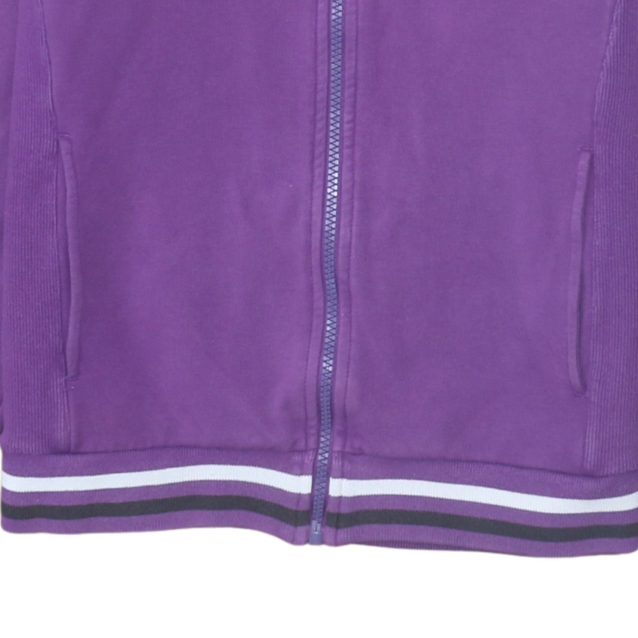 Ellesse Women Purple Zip Hoodie Jacket Size M Cotton Blend