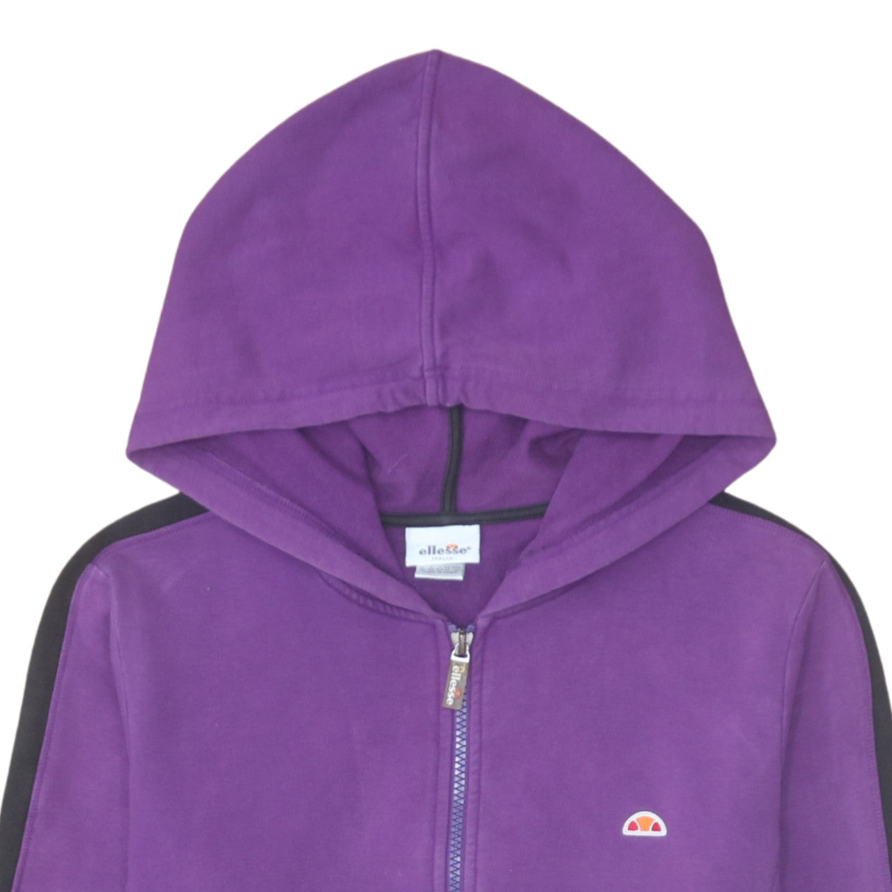 Ellesse Women Purple Zip Hoodie Jacket Size M Cotton Blend
