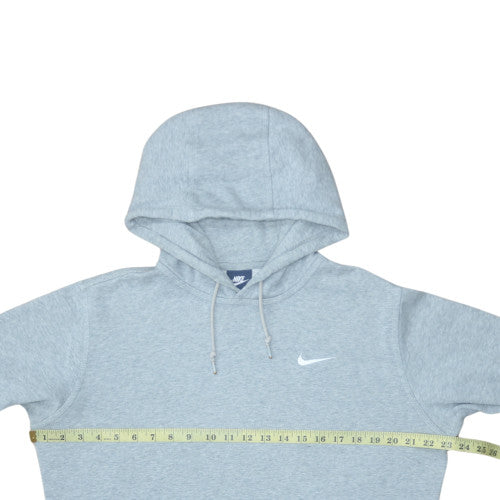 Nike Men's Grey Pullover Hoodie M Regular Fit Fleece Sweatshirt