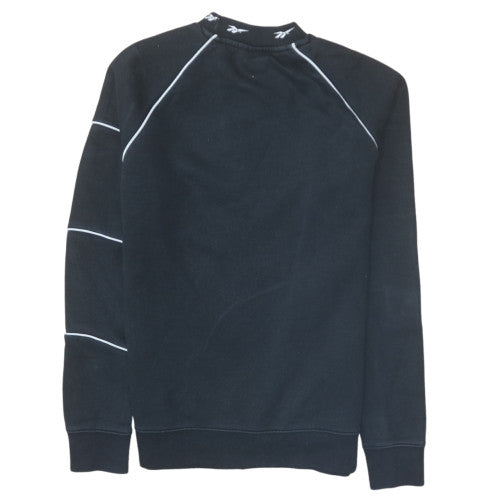 Reebok Men Black Pullover Sweatshirt M Sports Classic Logo