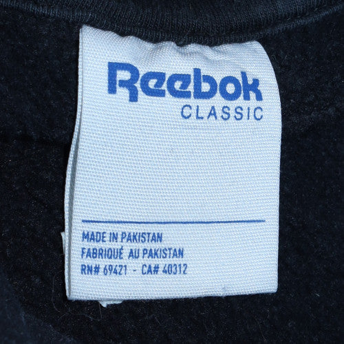 Reebok Men Black Pullover Sweatshirt M Sports Classic Logo