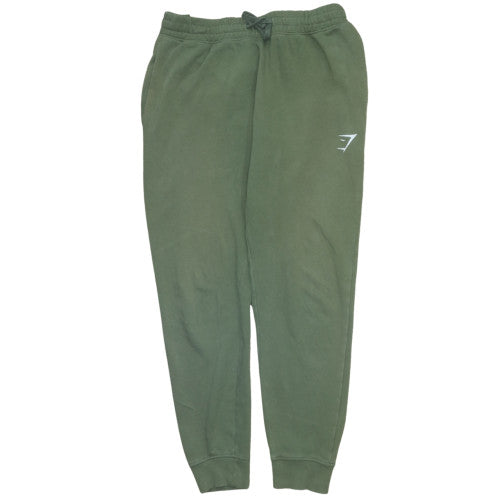 Gymshark Womens Green Jogger Sweatpants S Drawstring Waist Comfy Fit