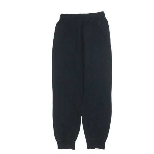 adidas Boys Black Jogger Sweatpants 13-14 Years Regular Fit Fleece Trousers
