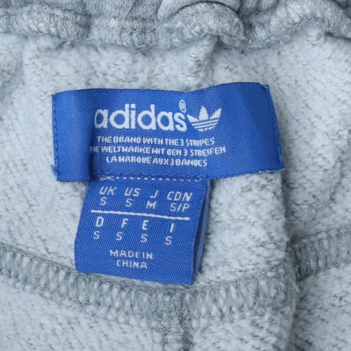 Adidas Women's Grey Jogger Sweatpants Small Elastic Waist