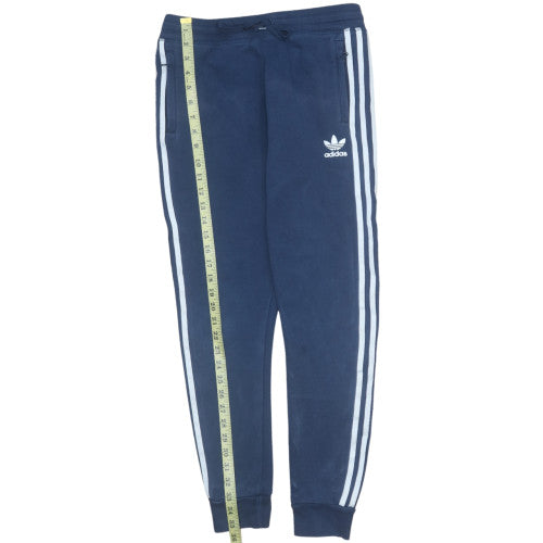 Adidas Boys Blue 12-13 Years Jogger Trousers with Side Stripes