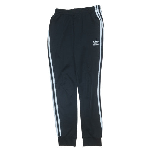 Adidas Men's Black Track Pants S Regular Fit Tapered Joggers