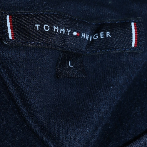Tommy Hilfiger Men's Blue Logo Sleeve Pullover Sweatshirt Size L