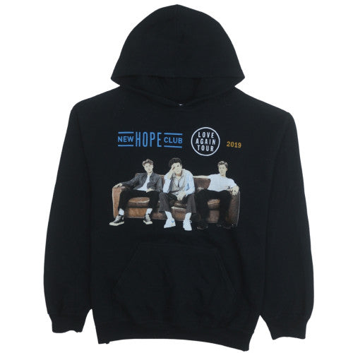 Gildan Mens Black New Hope Club Tour Pullover Hoodie Size M