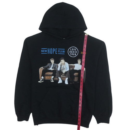 Gildan Mens Black New Hope Club Tour Pullover Hoodie Size M