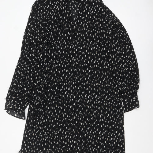 Marks and Spencer Women’s Black Floral Shift Dress Size 18 Regular