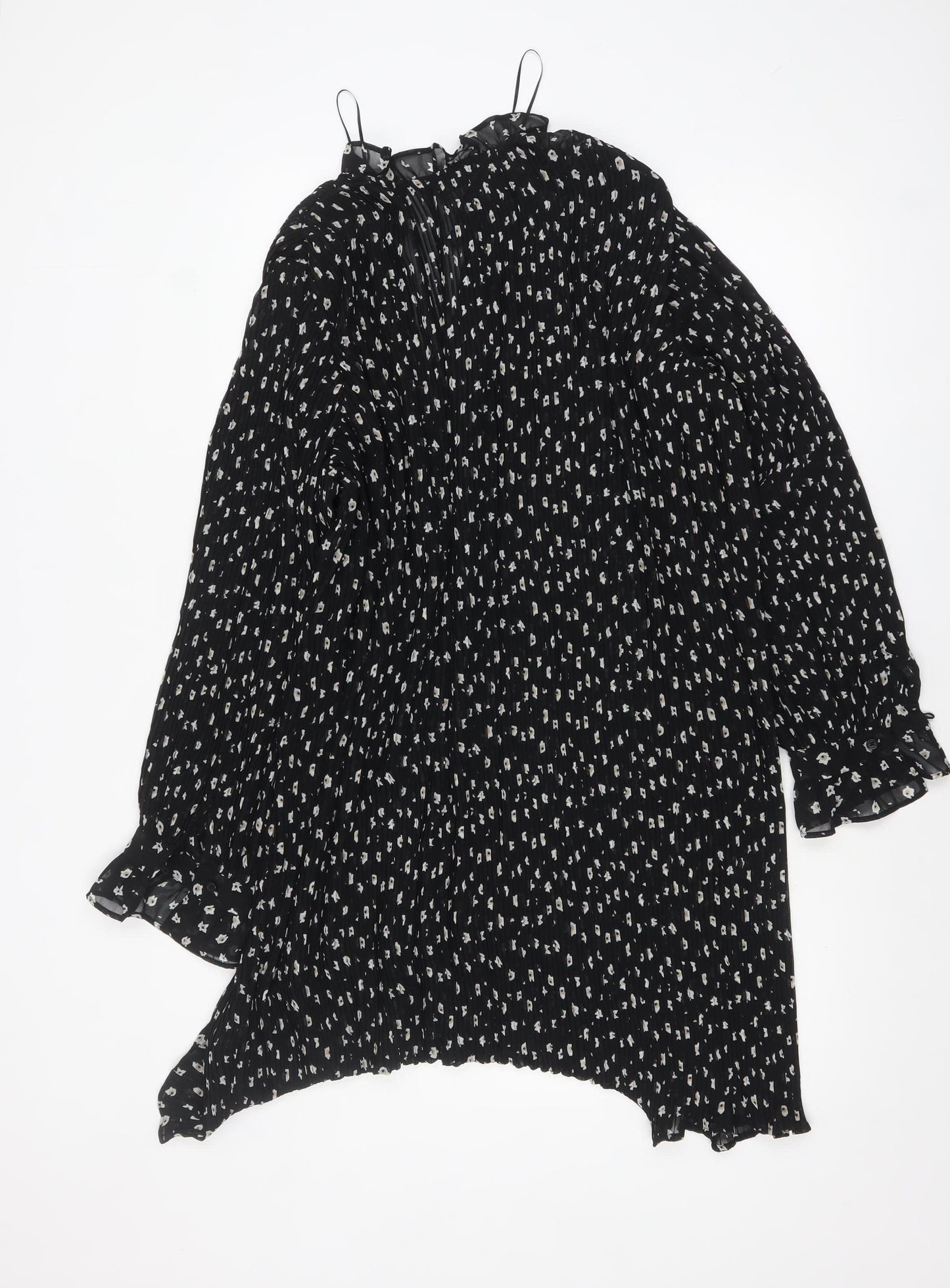 Marks and Spencer Women’s Black Floral Shift Dress Size 18 Regular