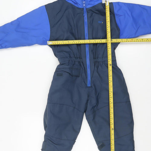 Togz by PlayTogs Boys Blue Waterproof Hooded Snowsuit 2 Years