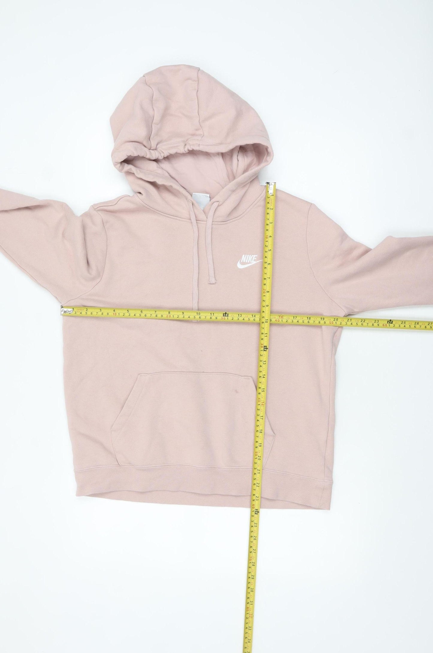 Nike Womens Pink Pullover Hoodie Medium Relaxed Fit Sweatshirt