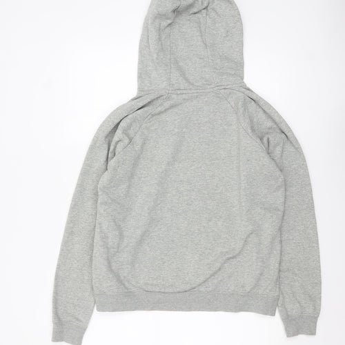 Nike Womens Grey Pullover Hoodie Medium Cotton Blend Sweatshirt