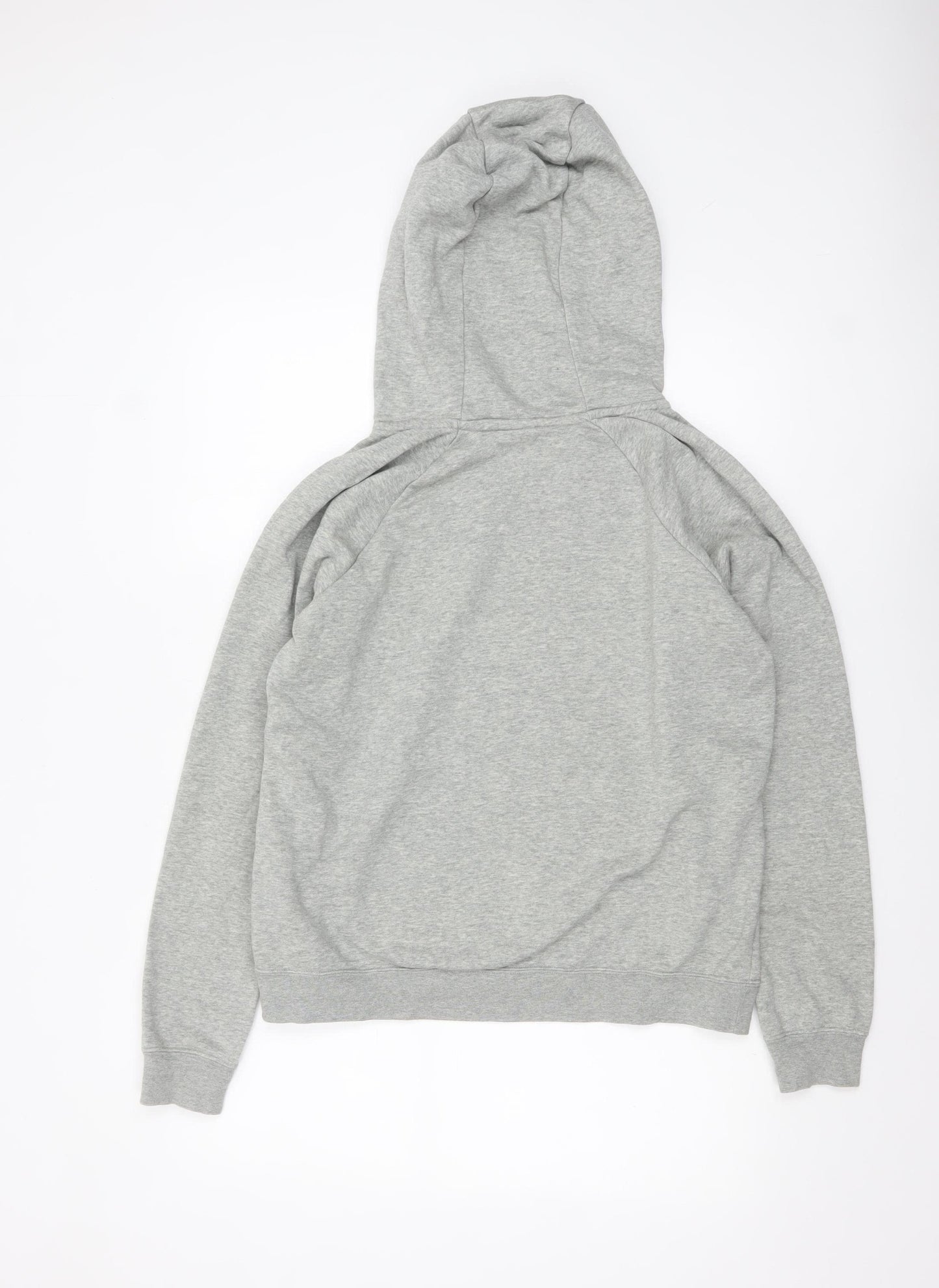 Nike Womens Grey Pullover Hoodie Medium Cotton Blend Sweatshirt