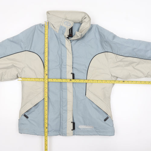Trespass Women’s Blue & Beige Ski Jacket Medium Waterproof Winter Coat