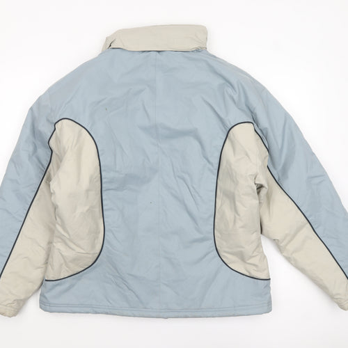 Trespass Women’s Blue & Beige Ski Jacket Medium Waterproof Winter Coat
