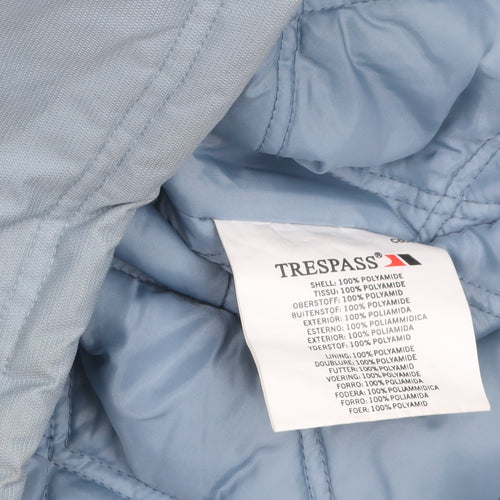 Trespass Women’s Blue & Beige Ski Jacket Medium Waterproof Winter Coat