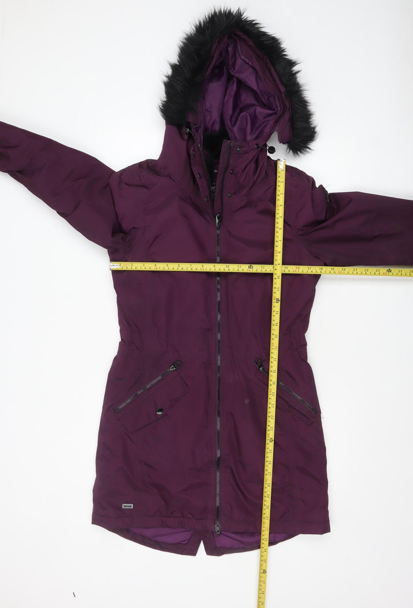 Regatta Great Outdoors Women Purple Waterproof Parka Coat UK 10