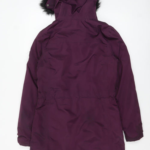 Regatta Great Outdoors Women Purple Waterproof Parka Coat UK 10