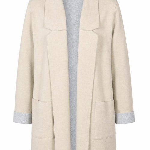 Marks and Spencer Women Beige Long Sleeve Open Knit Cardigan L