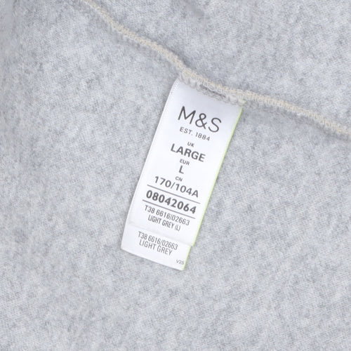 Marks and Spencer Women Beige Long Sleeve Open Knit Cardigan L