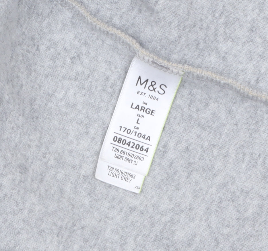 Marks and Spencer Women Beige Long Sleeve Open Knit Cardigan L