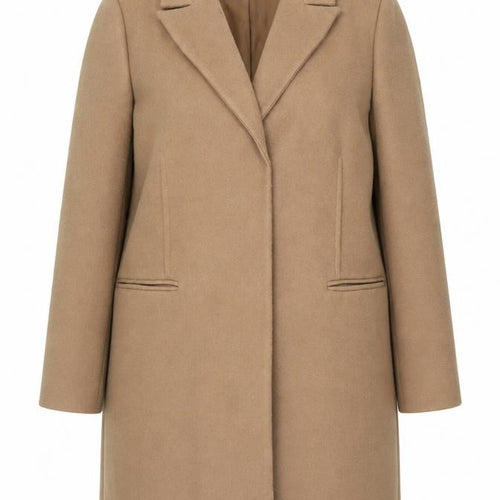 Marks and Spencer Women’s Beige Long Overcoat Size 16 Classic Style