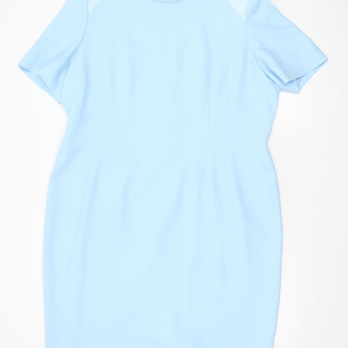 Condici Women Blue Sheath Knee Length Dress Size 20 Formal Wedding