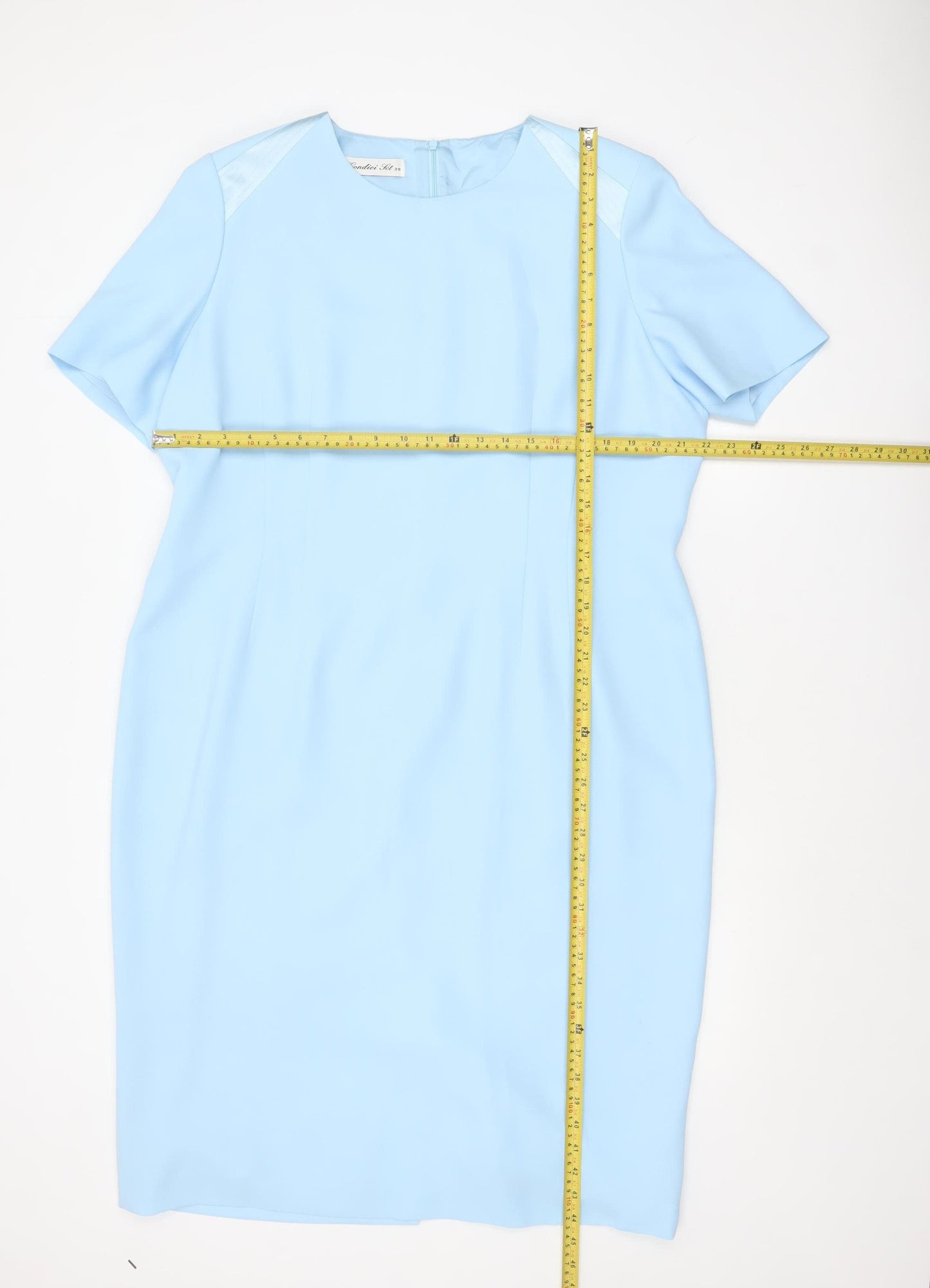 Condici Women Blue Sheath Knee Length Dress Size 20 Formal Wedding