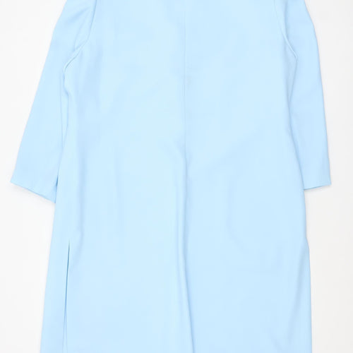 Condici Women's Blue Long Overcoat Size 20 Formal Lined Button Front
