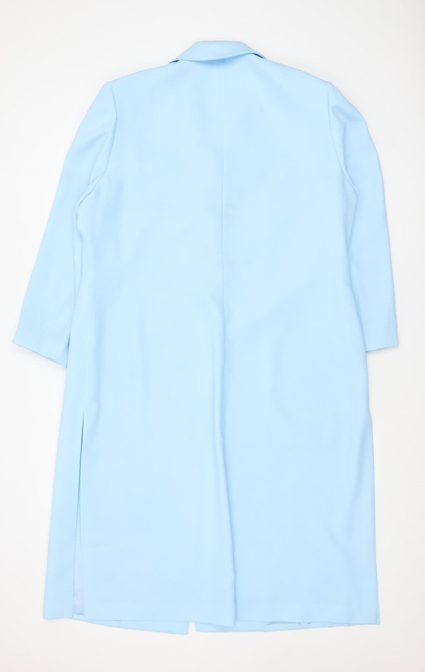 Condici Women's Blue Long Overcoat Size 20 Formal Lined Button Front