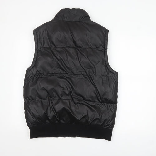Cedarwood State Men's Black Puffer Waistcoat Medium Polyester